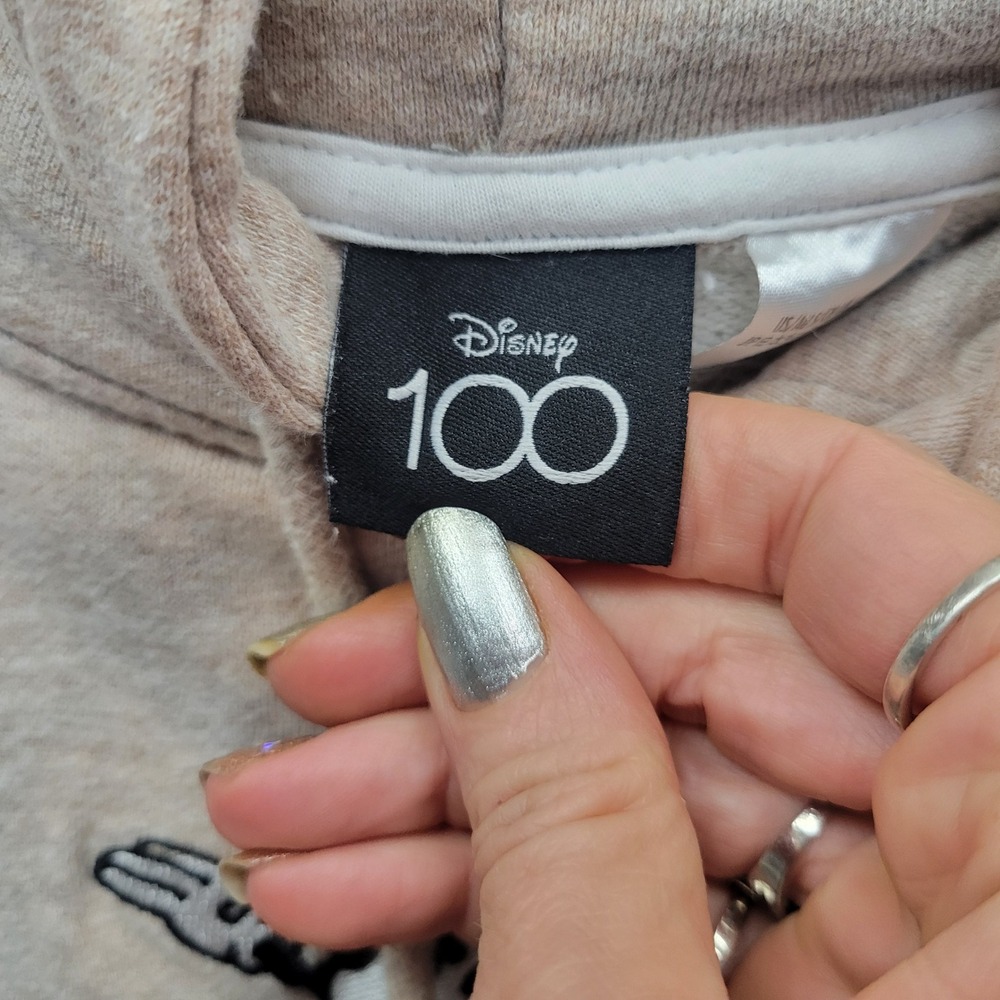 Walt Disney Studios Disney 100‎ Mickey Mouse Hoodie Sweatshirt Mens S *FLAW - Picture 7 of 10